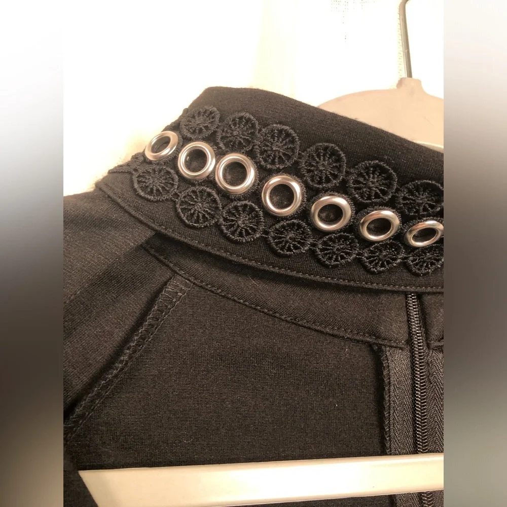 Black Studded Women's Top - Picture 6 of 11